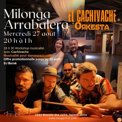 Milonga Arrabalera - Soirée intime avec El Cachivache Orkesta et cours de musicalité